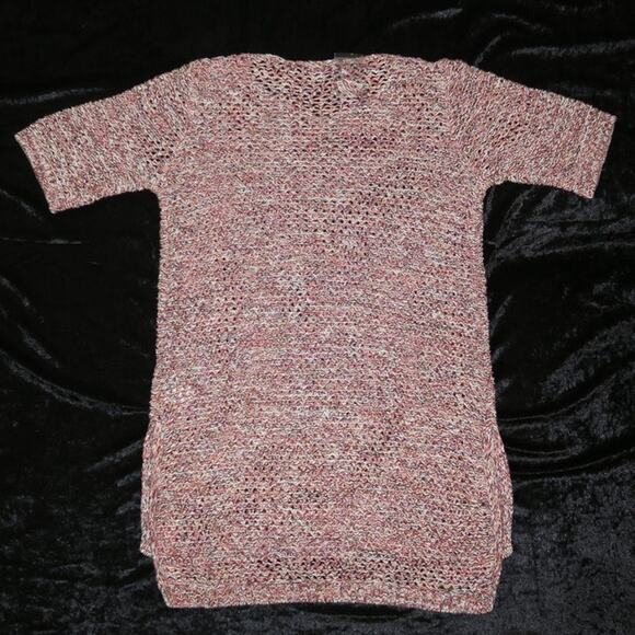 NEW Chadwick's Boston Chunky Knit Tunic Pullover Large Pink Multi 1/2 sleeve NWT - Picture 7 of 10